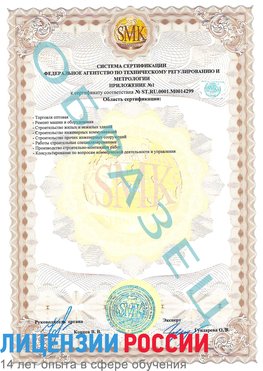 Образец сертификата соответствия (приложение) Николаевск-на-Амуре Сертификат ISO 14001